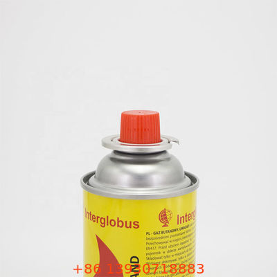 Valvola per stufa a gas al butano con copertura rossa adatta per cartucce di butano