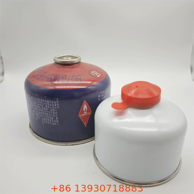 Cisterna di butano ricaricabile di 220 g per stufe da campeggio all'aperto con valvola anti-fuga