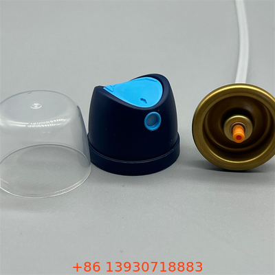 Valvola di spruzzo per il corpo di deodorante compatta per accessori di viaggio con meccanismo a rilascio rapido