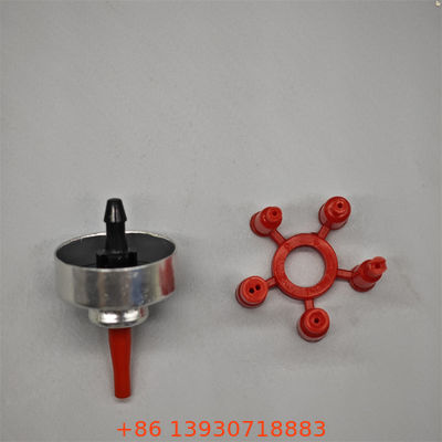 Valvola di riempimento del gas più leggera di qualità con adattatore per gli appassionati di attività all'aperto con sigillo a prova di perdite e presa facile