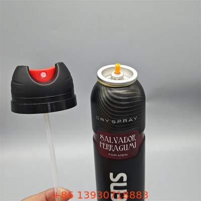 Valvola di spruzzo del corpo di deodorante di fascia alta per cosmetici di lusso con accenti metallici e tecnologia di nebbia micro-fine