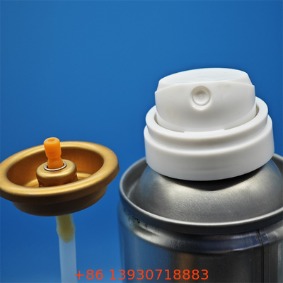 Valvola di rinfrescante d'aria a spruzzo aerosol sicura per bambini per prodotti per la fragranza domestica con sistema di distribuzione a prova di manomissione