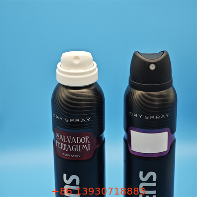Valvola di spruzzatura del corpo di deodorante ipoallergenico per formulazioni naturali e sensibili per la pelle con percorso di materiale puro e azionamento delicato