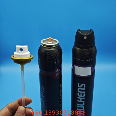 Valvola di spruzzatura per il corpo di deodoranti aerosol ad alte prestazioni per marchi di cura personale con dose misurata con precisione e attuatore di spruzzatura a 360 gradi