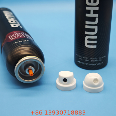 Valvola di spruzzatura per il corpo di deodoranti aerosol ad alte prestazioni per marchi di cura personale con dose misurata con precisione e attuatore di spruzzatura a 360 gradi