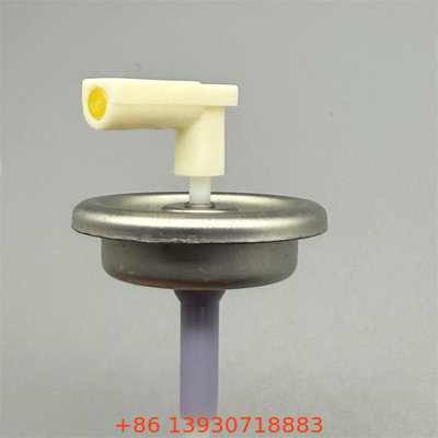 Valvole aerosol dosatrici registrate NSF H1 per lubrificanti per macchinari alimentari con design sanitario e lubrificazione non tossica.