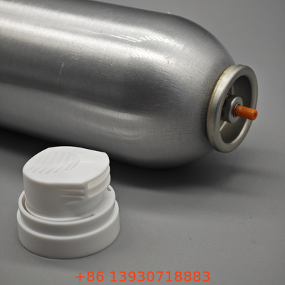 Attuatore metallico per valvola di schiuma da barba in banda stagnata da 1 pollice per bombole aerosol chimiche in metallo