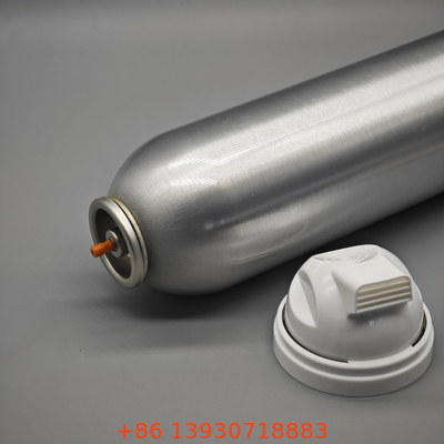 Attuatore metallico per valvola di schiuma da barba in banda stagnata da 1 pollice per bombole aerosol chimiche in metallo