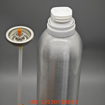 Attuatore metallico per valvola di schiuma da barba in banda stagnata da 1 pollice per bombole aerosol chimiche in metallo
