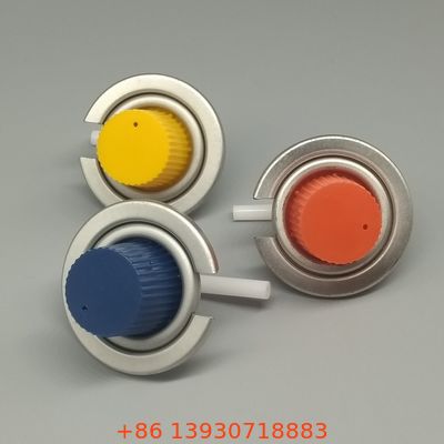 Valvola per fornello a butano da un pollice con coperchio per fornelli portatili a un bruciatore