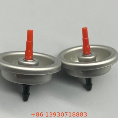 Valvola aerosol di riempimento di gas per apparecchiature di accensione di plastica e metallo per uso domestico ed esterno