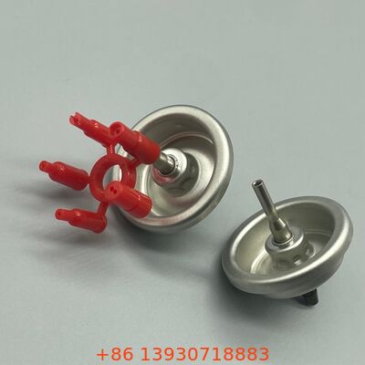 Valvola di ricarica del gas per accendini aerosol per applicazioni di ricarica per accendini professionali