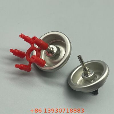 Valvola di ricarica del gas per accendini aerosol per applicazioni di ricarica per accendini professionali