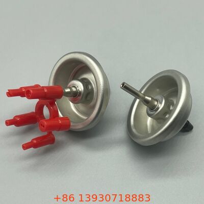 Valvola di ricarica del gas per accendini aerosol per applicazioni di ricarica per accendini professionali