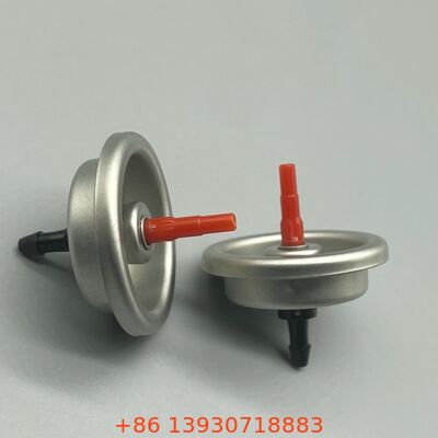 Valvola aerosol di riempimento di gas per apparecchiature di accensione di plastica e metallo per uso domestico ed esterno