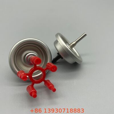 Valvola aerosol di riempimento di gas per apparecchiature di accensione di plastica e metallo per uso domestico ed esterno