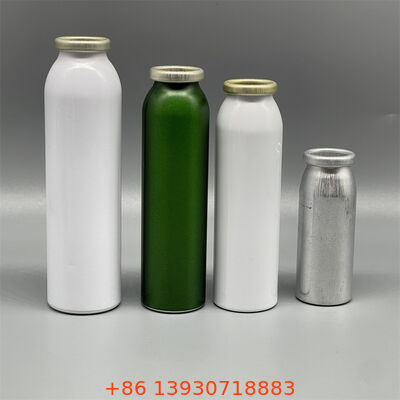 Bombola aerosol in alluminio resistente con diametro del collo di 20 mm, design a tenuta stagna e leggero per uso cosmetico e farmaceutico