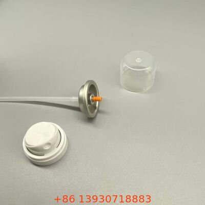 Valvola spray aerosol per shampoo secco progettata per prodotti rinfrescanti per capelli in polvere e nebbia