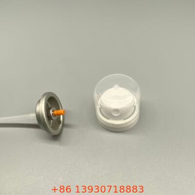 Valvola spray aerosol per shampoo secco progettata per prodotti rinfrescanti per capelli in polvere e nebbia