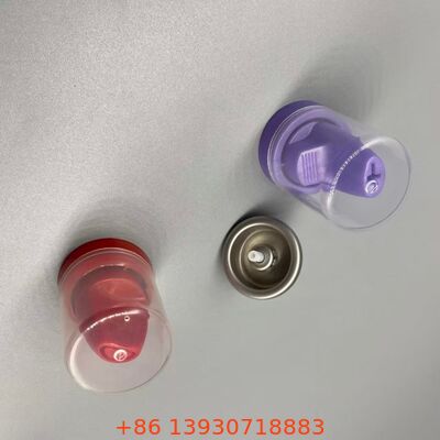 Valvola di spruzzo in aerosol di alluminio inverso per musuette per capelli con sistema di distribuzione a 360 gradi resistente alla corrosione