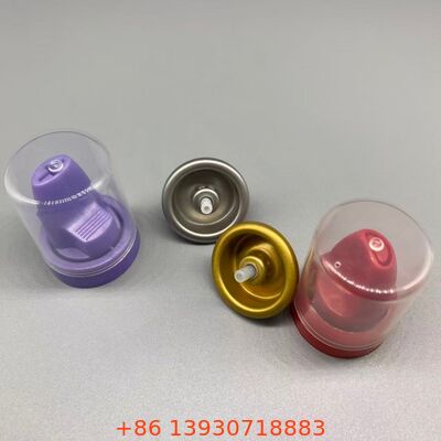 Sistema di distribuzione invertito Valvola aerosol per capelli con alluminio resistente alla corrosione e funzionalità a 360 gradi