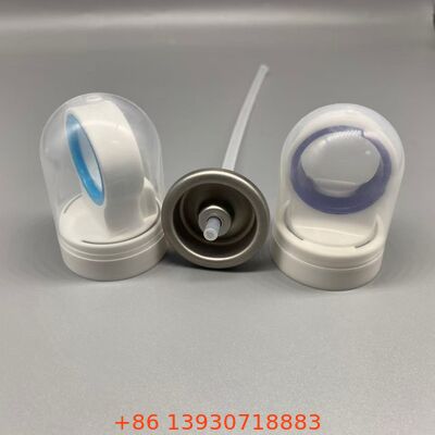 Valvola aerosol per la protezione solare con guarnizione antiperdita con copertura igienica e funzionamento a 360 gradi per lo spray di protezione solare