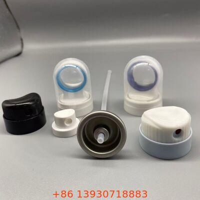 Valvola aerosol per la protezione solare con guarnizione antiperdita con copertura igienica e funzionamento a 360 gradi per lo spray di protezione solare