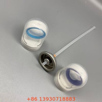 Valvola aerosol per protezione solare con coperchio di sicurezza per applicazioni di protezione solare a spruzzo continuo