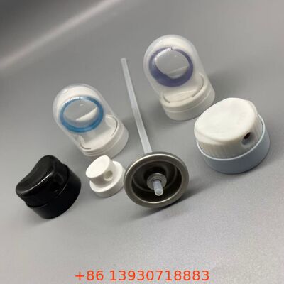 Valvola aerosol per protezione solare con coperchio di sicurezza per applicazioni di protezione solare a spruzzo continuo