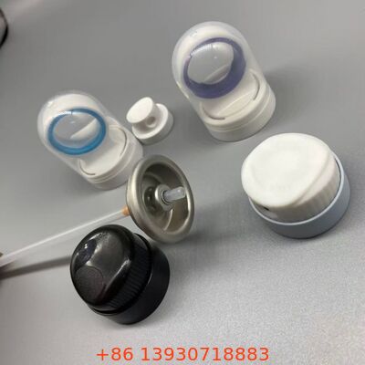 Valvola aerosol per la protezione solare con tecnologia di uscita controllata, ugello resistente a intasamento e funzionamento a 360 gradi