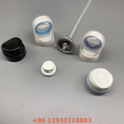 Valvola aerosol per la protezione solare con tecnologia di uscita controllata, ugello resistente a intasamento e funzionamento a 360 gradi