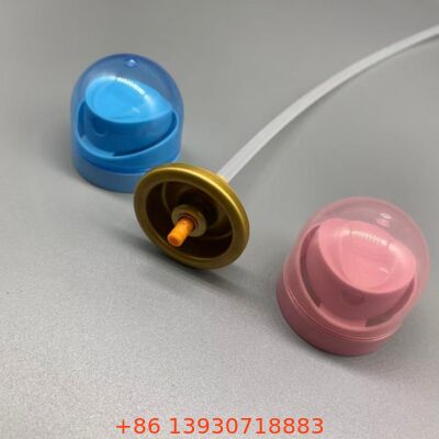 Valvola di spruzzo per il corpo in aerosol con distribuzione a 360°, sigillo a prova di perdite e dimensione di un pollice per applicazioni di deodorante e profumo