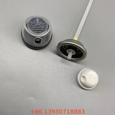 Valvola di spruzzo a corpo aerosol a prova di perdite e resistente agli intasamenti con tecnologia di distribuzione a 360° e adatta universalmente alle lattine di alluminio standard