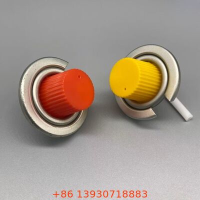 Valvola di butano aerosol a prova di perdite da un pollice con controllo di flusso costante per apparecchiature di cottura portatili