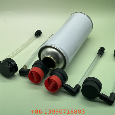 Valvola a spruzzo di colla per riparazione di pneumatici con ugelli per riparazione di emergenza automobilistica e applicazioni di sigillamento rapido degli pneumatici
