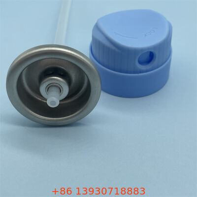 Valvola aerosol per la protezione solare da un pollice con ugello resistente all' intasamento e funzionamento a 360 gradi per la protezione di tutto il corpo