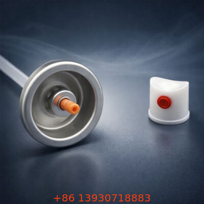 Valvola per vernice spray aerosol maschio con tenuta potenziata e finitura in tinta