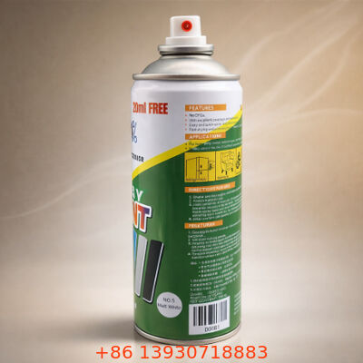 Valvola per vernice spray aerosol maschio con tenuta potenziata e finitura in tinta