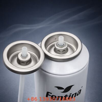 Valvola di spruzzo per deodoranti aerosol con design a prova di perdite e resistente agli intasamenti e tecnologia di distribuzione a 360 ° per lattine di alluminio ad adattamento universale