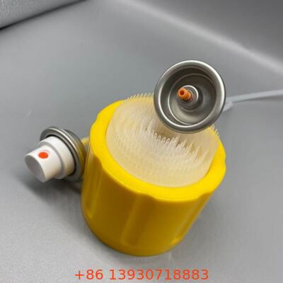 Valvola aerosol da 1 pollice per detergente di schiuma con tappo di spazzola integrato per spray di pulizia interna dell'auto