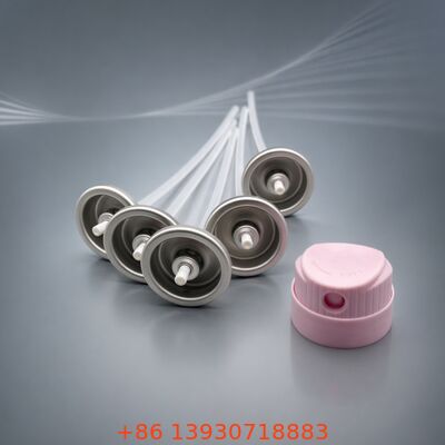 Valvola Aerosol a Focus Radicale per Shampoo Secco con Materiale in Banda Stagnata, Uso Verticale o Invertito e Erogazione Uniforme