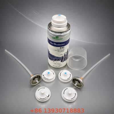 Valvola spray antibatterica per aerosol con erogazione di disinfettante a nebbia fine e dispenser protetto da schermo igienico in dimensioni della valvola da un pollice