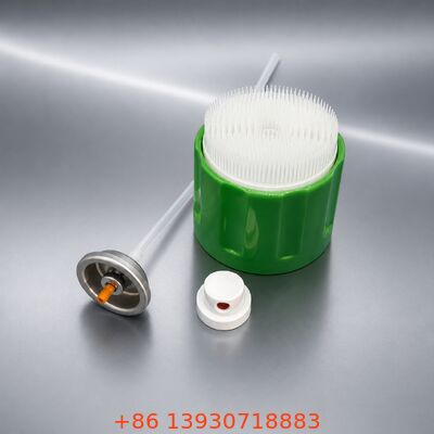 Valvola aerosol per pulitori di schiuma a taglio di grasso con design ad ampio orifizio per schiuma ad alta densità e materiali resistenti ai prodotti chimici
