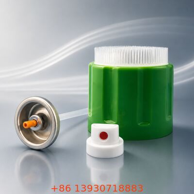 1 Inch Foam Aerosol Valve Assembly with Metal + Plastic Components and 57mm / 65mm Cap Options