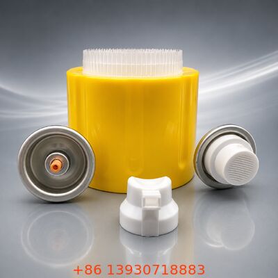 Valvola aerosol per pulitori di schiuma a taglio di grasso con design ad ampio orifizio per schiuma ad alta densità e materiali resistenti ai prodotti chimici
