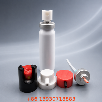 Valvola aerosol continua in alluminio da 20 mm per imballaggi con spray di pepe con modello di spray personalizzabile