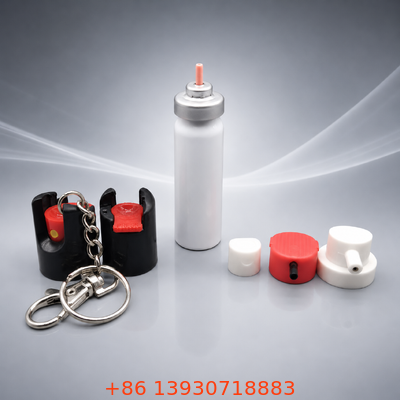 Valvola aerosol continua in alluminio da 20 mm per imballaggi con spray di pepe con modello di spray personalizzabile