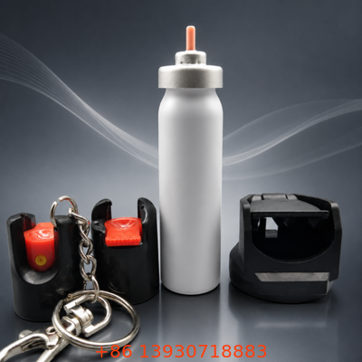 Valvo continuo in alluminio da 20 mm per imballaggi aerosol a spray di pepe con modello di spray personalizzabile