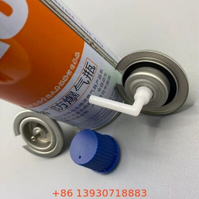 Valvola per gas butano aerosol con controllo della fiamma con regolazione precisa del flusso e prestazioni a prova di perdite