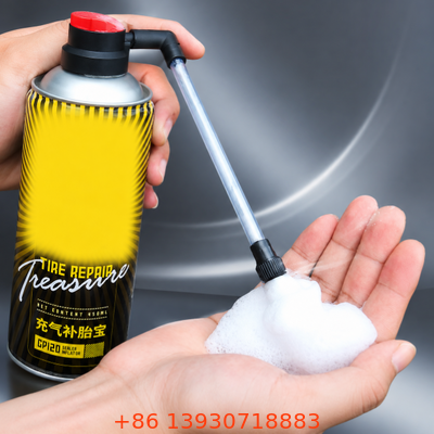 Valvola di gonfiamento pneumatico aerosol da un pollice con costruzione in latta e accoppiatore di collegamento rapido per la manutenzione automobilistica